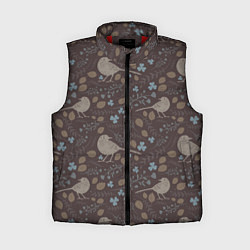 Женский жилет Осенняя абстракция, цвет: 3D-красный