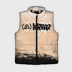 Женский жилет Linkin Park Рок Группа Линкин Парк, цвет: 3D-черный