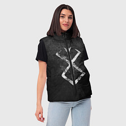 Женский жилет BERSERK LOGO GRUNGE, цвет: 3D-светло-серый — фото 2