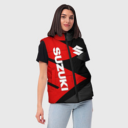 Женский жилет SUZUKI СУЗУКИ RED LOGO, цвет: 3D-красный — фото 2