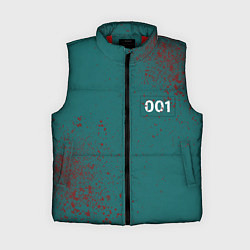 Женский жилет Игра в кальмара: Персонаж 001, цвет: 3D-красный