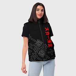 Женский жилет SCARLXRD JAPAN STYLE ИЕРОГЛИФЫ, цвет: 3D-черный — фото 2