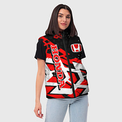 Женский жилет Honda Хонда, цвет: 3D-красный — фото 2