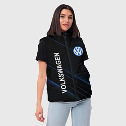 Женский жилет Volkswagen, sport, цвет: 3D-красный — фото 2