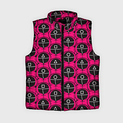 Женский жилет Игра в кальмара: Охранники, цвет: 3D-черный
