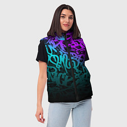 Женский жилет НЕОНОВОЕ ГРАФФИТИ NEON, цвет: 3D-красный — фото 2