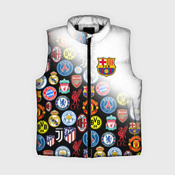 Женский жилет FC BARCELONA LOGOBOMBING, цвет: 3D-черный