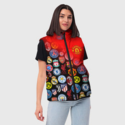 Женский жилет МАНЧЕСТЕР ЮНАЙТЕД FCMU, цвет: 3D-черный — фото 2