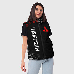Женский жилет MITSUBISHI SAMURAI JAPAN STYLE ИЕРОГЛИФЫ, цвет: 3D-красный — фото 2