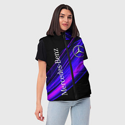 Женский жилет MERCEDES-BENZ МЕРСЕДЕС-БЕНЗ ПУРПУРНЫЙ, цвет: 3D-черный — фото 2