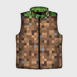 Женский жилет ЗЕМЛЯ DIRT MINECRAFT