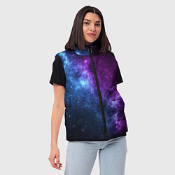 Женский жилет NEON GALAXY НЕОНОВЫЙ КОСМОС, цвет: 3D-красный — фото 2
