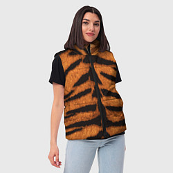 Женский жилет ТИГРИНАЯ ШКУРА, цвет: 3D-черный — фото 2