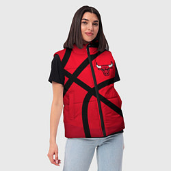 Женский жилет Чикаго Буллз Chicago Bulls NBA, цвет: 3D-красный — фото 2