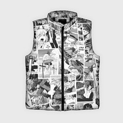 Женский жилет Chainsaw Man Человек-бензопила манга, цвет: 3D-черный