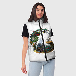 Женский жилет Миры Хаяо Миядзаки унесенные призраками и другие, цвет: 3D-черный — фото 2