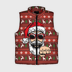 Женский жилет Bad Santa Плохой Санта, цвет: 3D-красный