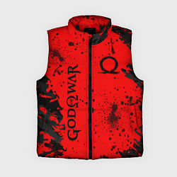 Женский жилет God of War Брызги крови, цвет: 3D-черный