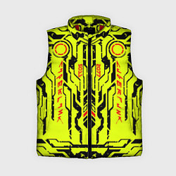 Женский жилет Cyberpunk 2077 YELLOW, цвет: 3D-красный