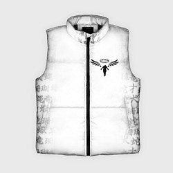 Женский жилет WALHALLA TEAM НА СПИНЕ БЕЛЫЕ ИЕРОГЛИФЫ, цвет: 3D-черный