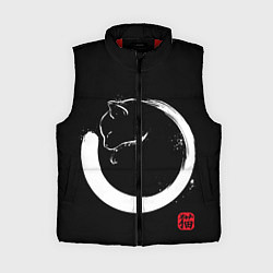 Женский жилет Кошечка спит на тебе Инь Янь, цвет: 3D-красный
