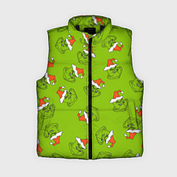 Женский жилет Гринч Укротитель рождества, цвет: 3D-черный