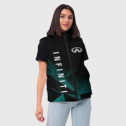 Женский жилет ИНФИНИТИ, INFINITI ГЕОМЕТРИЯ, цвет: 3D-светло-серый — фото 2