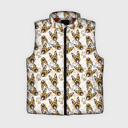 Женский жилет Собака - Немецкая Овчарка, цвет: 3D-красный