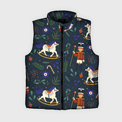 Женский жилет Щелкунчик паттерн с лошадкой