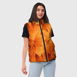 Женский жилет Кленовая сладость, цвет: 3D-черный — фото 2