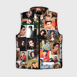 Женский жилет Тимоти цветной коллаж, цвет: 3D-черный