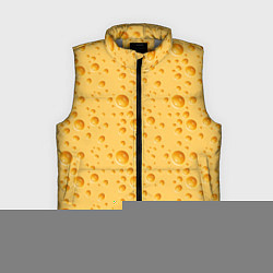 Женский жилет Сыр Cheese, цвет: 3D-светло-серый