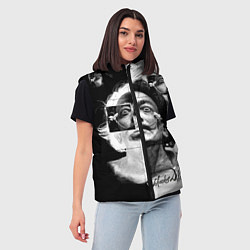 Женский жилет Salvador Dali - Сальвадор Дали, цвет: 3D-черный — фото 2