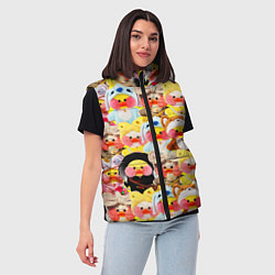 Женский жилет УТЯ УТОЧКА ЛАЛАФАНФАН ПАТТЕРН, цвет: 3D-черный — фото 2