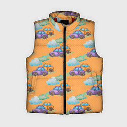 Женский жилет Детские машинки паттерн