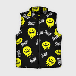 Женский жилет SMILE smile граффити, цвет: 3D-светло-серый