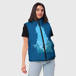 Женский жилет Шень Хе Genshin Impact, цвет: 3D-черный — фото 2
