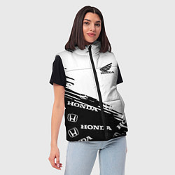 Женский жилет Honda sport pattern, цвет: 3D-светло-серый — фото 2