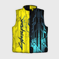 Женский жилет CYBERPUNK 2077 Логотип, цвет: 3D-черный