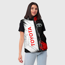 Женский жилет Toyota Sport Auto, цвет: 3D-светло-серый — фото 2