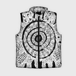 Женский жилет Наскальные узоры, цвет: 3D-светло-серый