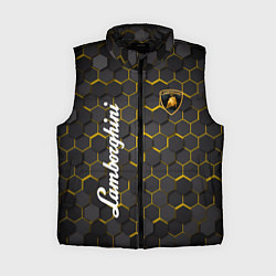 Женский жилет Lamborghini - Золотые соты, цвет: 3D-черный