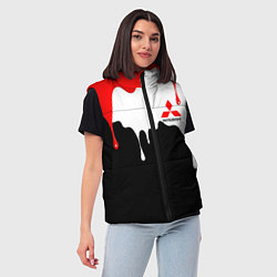 Женский жилет Mitsubishi подтёки, цвет: 3D-черный — фото 2