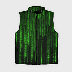 Женский жилет Бегущий по коду, цвет: 3D-светло-серый
