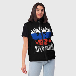 Женский жилет Я Русский Двуглавый Орёл, цвет: 3D-красный — фото 2