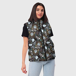 Женский жилет Мёртвые, цвет: 3D-красный — фото 2