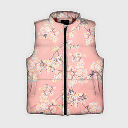 Женский жилет Расцветающие деревья, цвет: 3D-красный