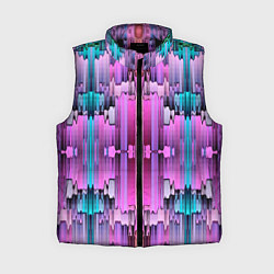 Женский жилет Калейдоскоп абстракции, цвет: 3D-черный