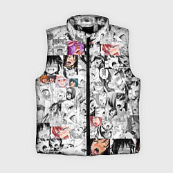 Женский жилет Ahegao Girls, цвет: 3D-черный