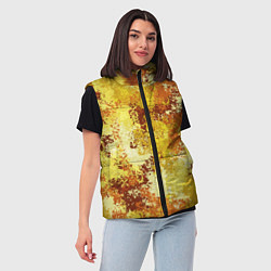 Женский жилет Спортивный камуфляж Пикси - Лимон, цвет: 3D-красный — фото 2